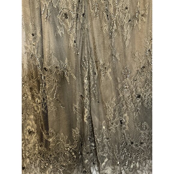 Mango Green Long Sleeve Lace Sequin Bead Dress L Large Olive Green $159 NEW - Picture 14 of 15